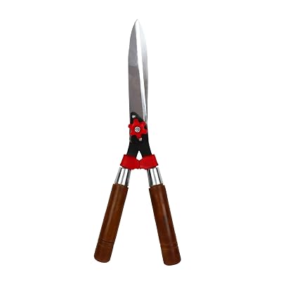 Kraft Seeds Hedge Shears for Gardening - 1 Pc (Metal) Hedge Pruner Shear Cutter With Wooden Handle | Hedge Pruning Shear