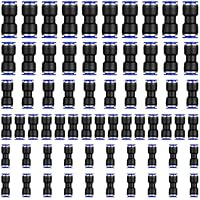 65 Pcs Conectores de Empuje Recto, Conector Rapido Línea de Aire