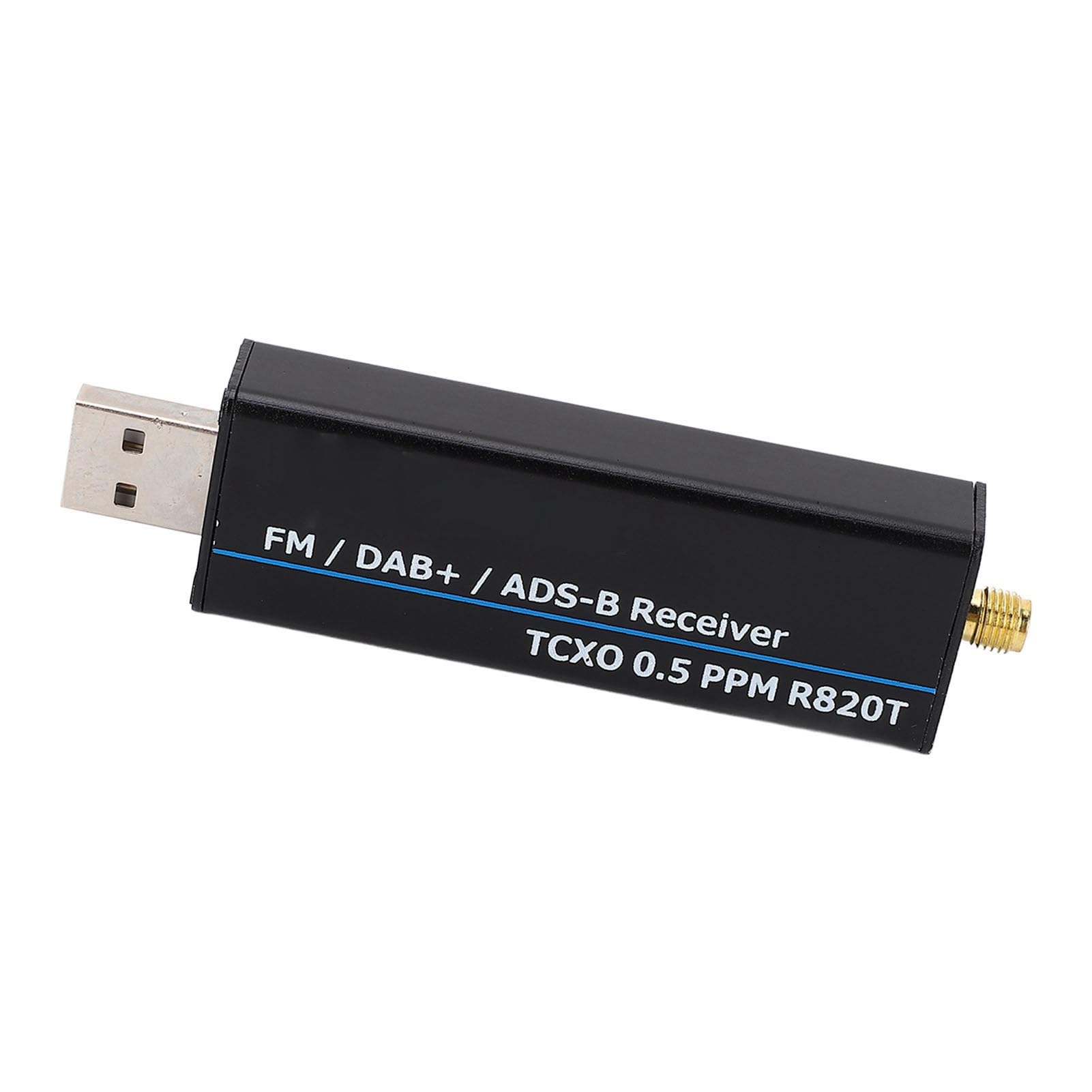 RTL-SDR Empfänger 100 kHz bis 1766 MHz RTL2832U R820T2 TCXO USB | Einfache Inbetriebnahme, Demodulation FM DSB LSB, 0.5 PPM Oszillator
