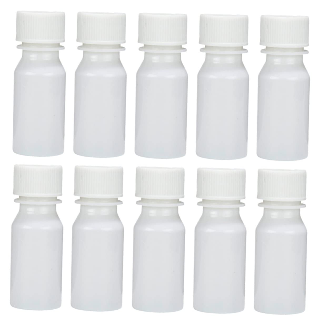 Ciieeo 30pcs 20ml Bottles for Lab Plastic Liquid Storage Sample Sealing Bottles Random Color