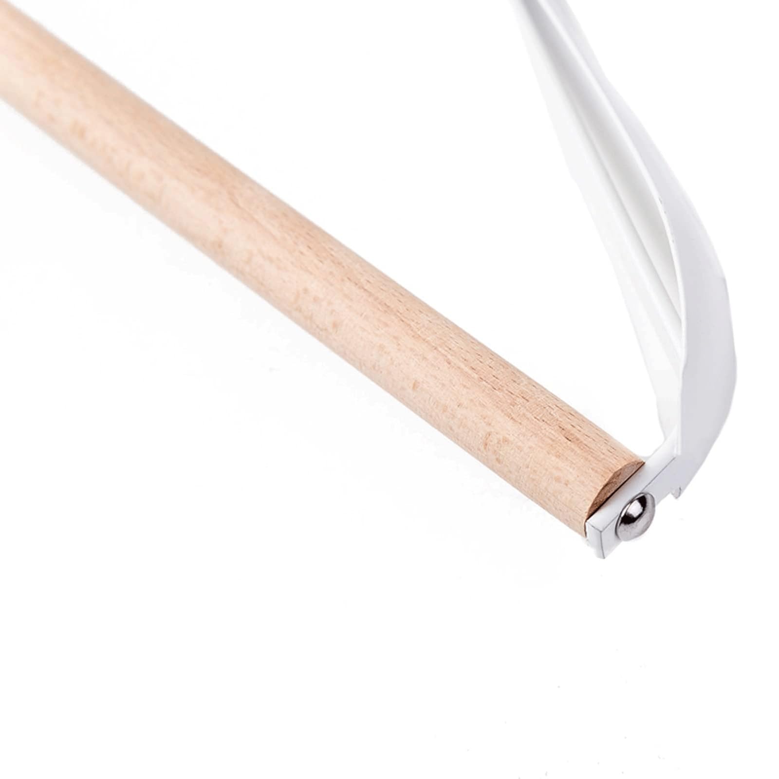 Kleiderbügel, Kleiderbügel aus Holz, 10 Stück, breite Schulter, rutschfeste Gummistange, drehbarer Haken, Mehrfarbig(Wei�)
