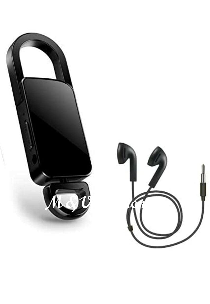 AE Securities Metal Spy Keychain USB Mini Hidden Digital Audio