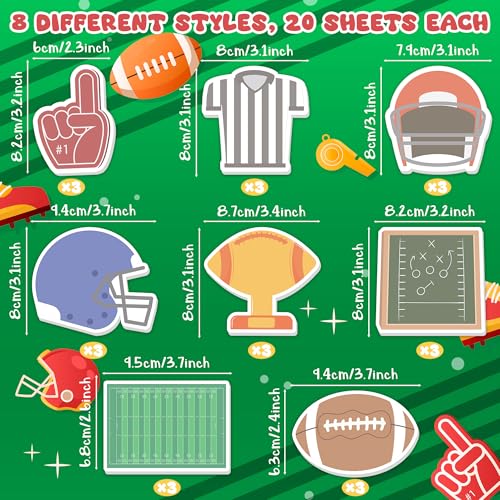 50% Off Football Sticky Notes & Pen Gift Set - 24 Packs