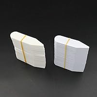 Vista 3 de 200 piezas de collar de plástico para cuello de huesos y refuerzos de cuello para camisas de hombre (blanco, 0.4 x 2.4 in)