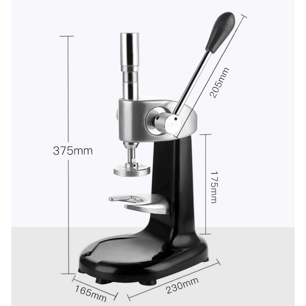 Prensa manual de café de acero inoxidable, prensa de granos de café espresso con base plana, máquina de prensado de polvo para el hogar, prensa de café