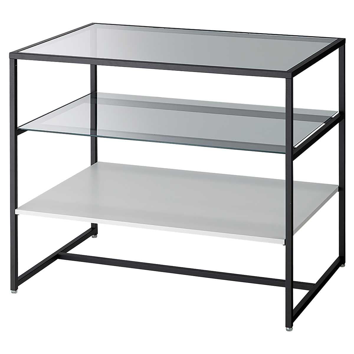 Amazon.co.jp: 61-798-10-1_2108-1274 3-tier table, black legs