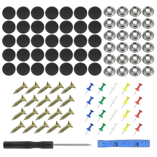 65 Piezas Grapas Techo Coche, Techo Coche Despegado, Chinchetas Techo Coche, Botones Reparación Techo Coche, Kit Reparacion Techo Coche Despegado, Fijación al Techo del Coche