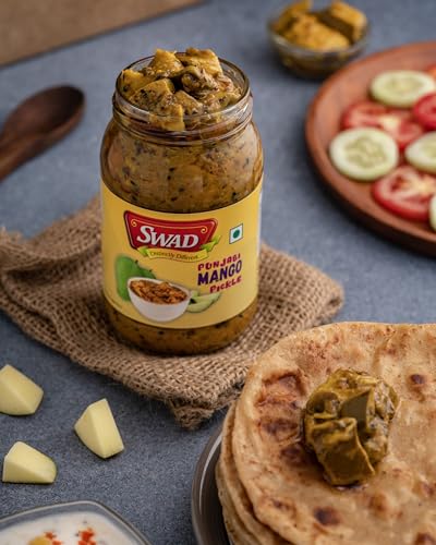 Image of SWAD Punjabi Home Made Mango Veg. Pickle, Masaledar Flavor & Taste, 400gm (Pack of 2)