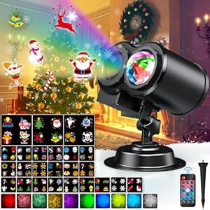 Projecteur LED Noël Extérieur 2 en 1 YAZEKY