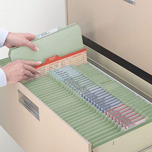 image for Smead 100% Recycled Pressboard Classification File Folder, 1 Divider, 