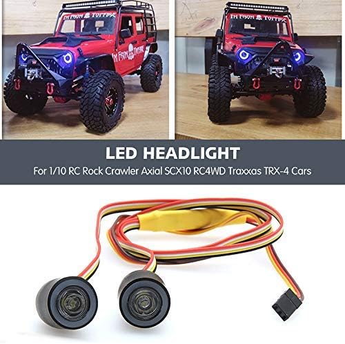 Miniatura 7 de GLOBACT OGRC - Kit de luces LED RC con 12 modos para Traxxas TRX-4 Axial SCX10 RC4WD 110 RC Rock Crawler Accesorios de coche