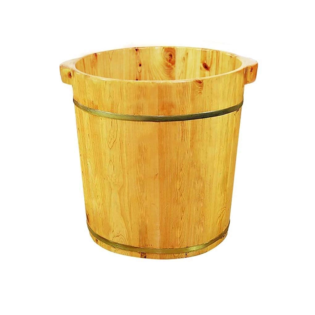 Vaschetta per i Piedi, Secchio per Vasca per pediluvio, Massaggio, Spa, Sauna, Ammollo, Secchio per pediluvio in Legno Spa per Piedi Lavabo per Uso Domestico charitable