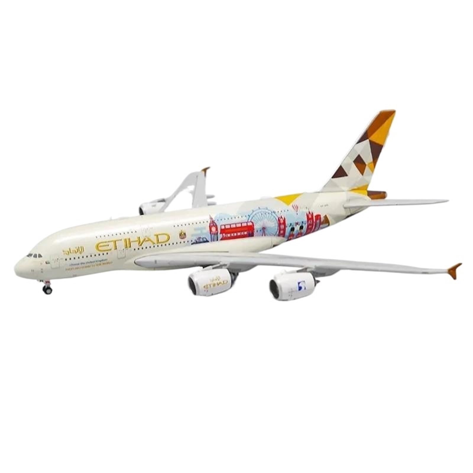 Modellini in scala Aerei Diecast In Scala 1 400 Per XX4277 Etihad A380 A6-APE Britannico Pittura In Lega Modello Di Aereo Singolo Aereo Modello Di Aereo