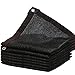 LLPEIJIE026 Filet D'ombrage Serre,Filet Protection Solaire 70%,Toile d'Ombrage Pergola Noir,Voile D'ombrage avec Oeillets,Résistante UV,pour La Couverture VéGéTale,Jardin,Cour (5x5m/16.4x16.4ft)
