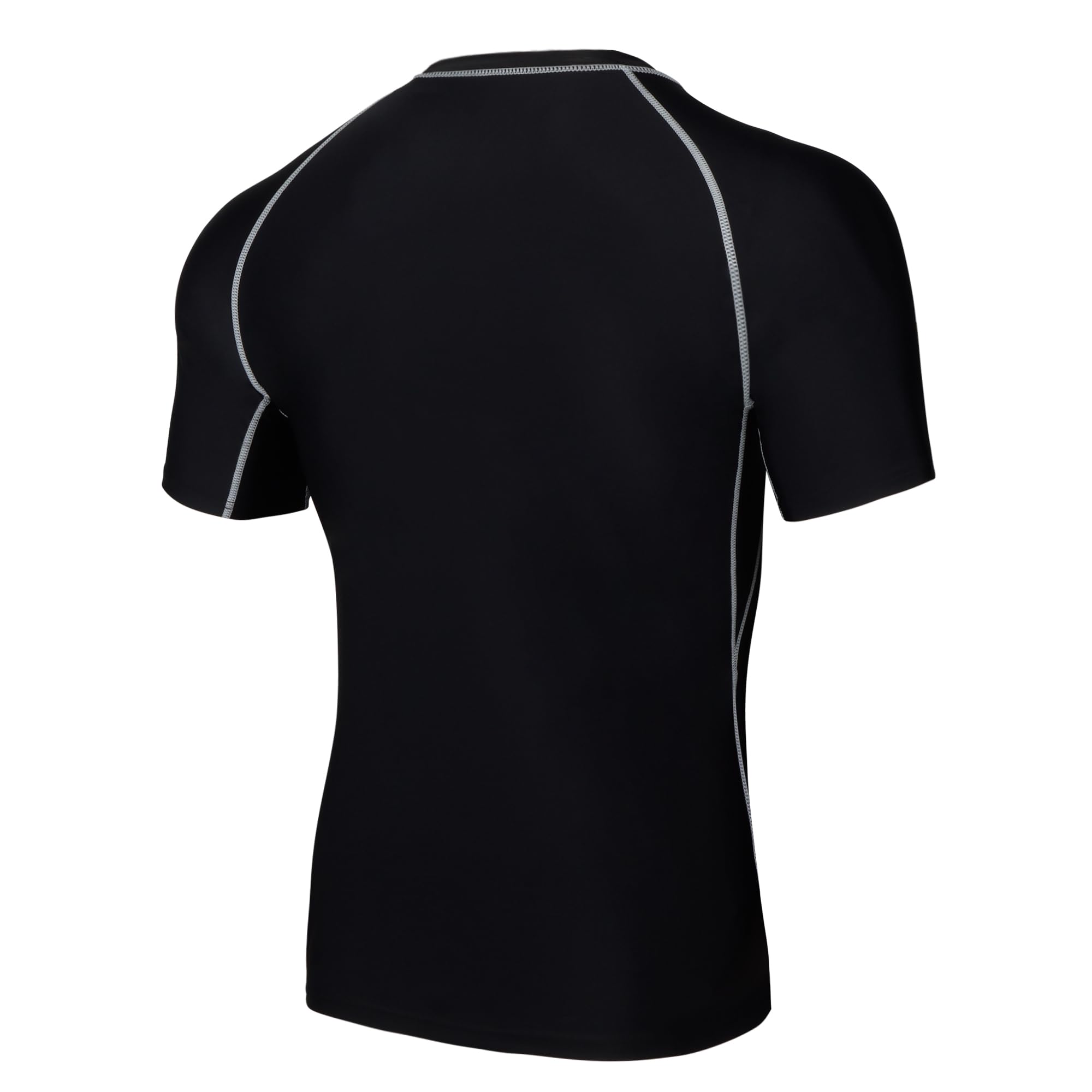 AMZSPORT Maglietta Rash Guard da Uomo, Protezione UV UPF 50+, T-Shirt a Manica Corta, Gilet di Protezione Solare ad Asciugatura Rapida per Nuoto, Surf, Pesca, Corsa