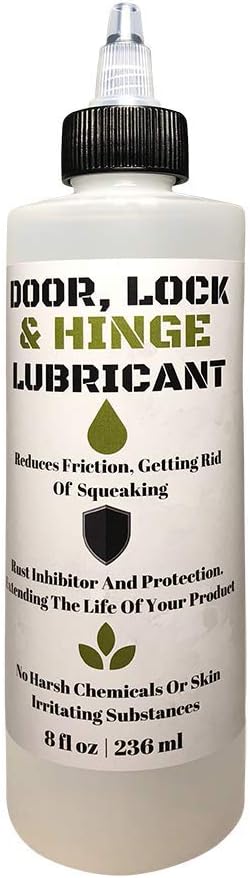 UniSport Door, Lock, and Hinge Lubricant - 8 Oz - Great for Sliding Doors, Garage Doors, Stiff Hinges, and Stuck Locks (1)
