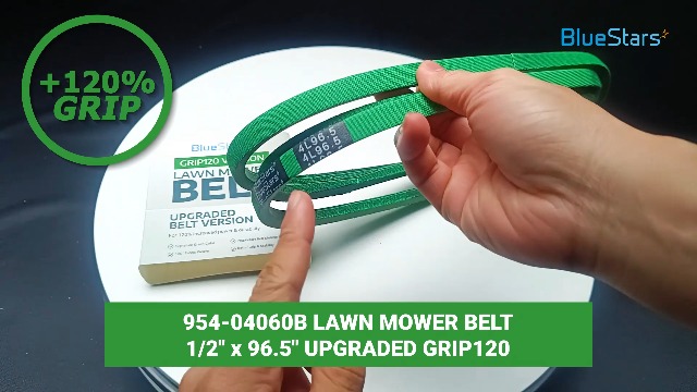 Image of [Upgraded Grip120] BlueStars 954-04060B 954-04060C Deck Belt | 96.5 inch x 1 /2 inch | Deck Belt for 42 inch Deck Cub Cadet Troy-Bilt LT1040 LT1042 954-04060 754-04060 754-04060B 754-04060C John Deere GX10851