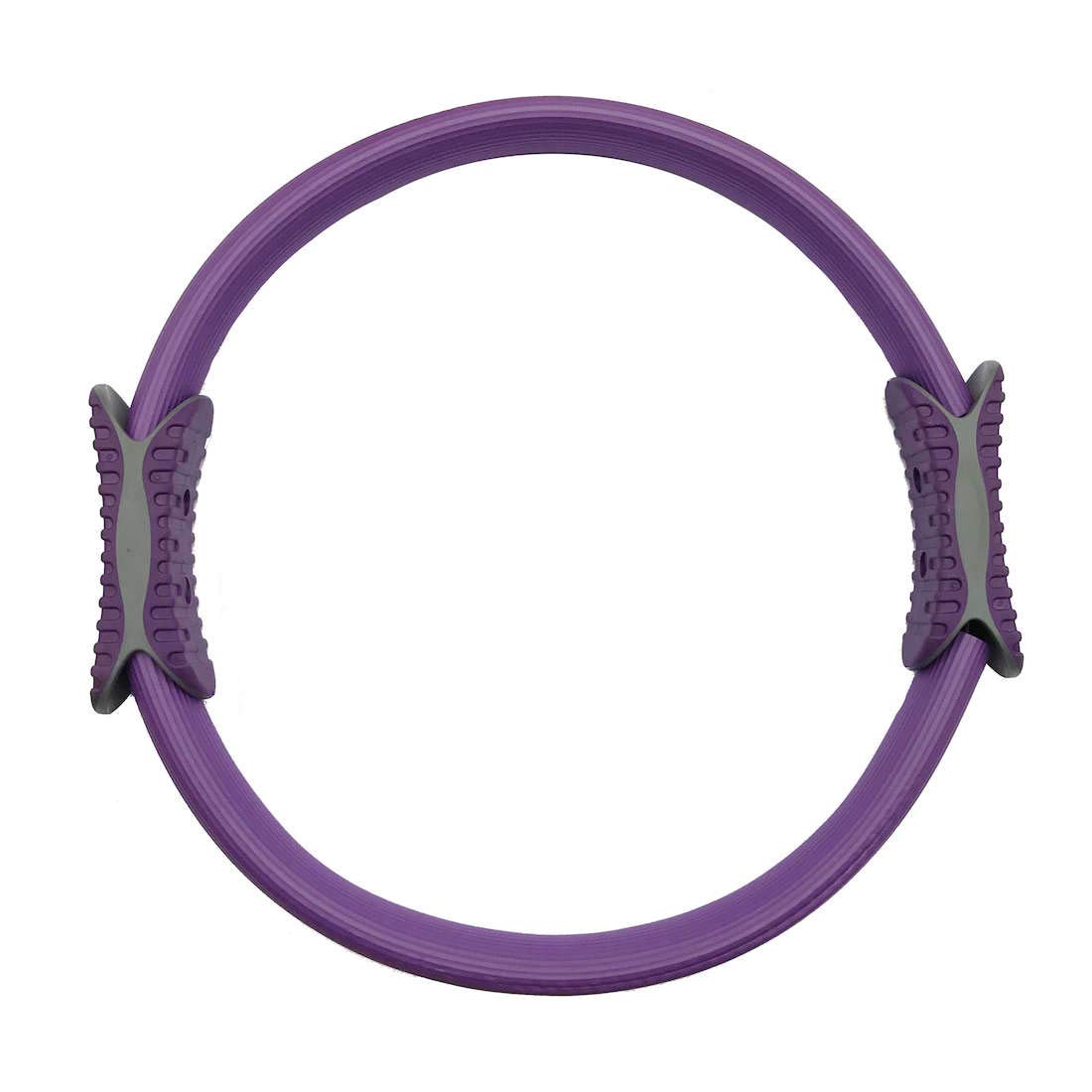 GoBuyer Pilates Ring Resistance Loop With Double Handle Ring, Magic Yoga Circle With Anti-slip Grip Handles for Exercise and Fitness