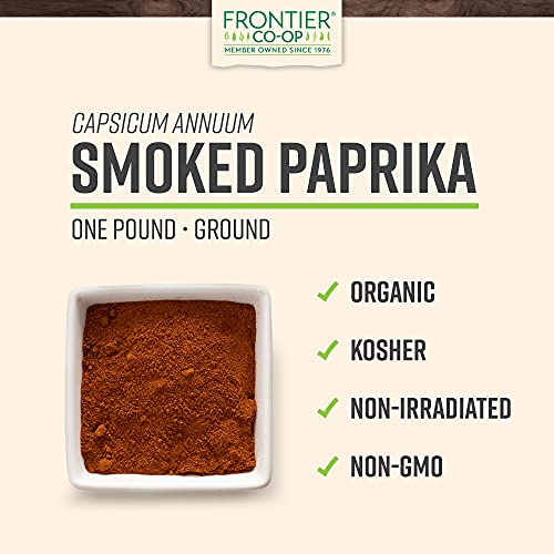Frontier Co-Op Organic Ground Smoked Paprika 1Lb #TOP1