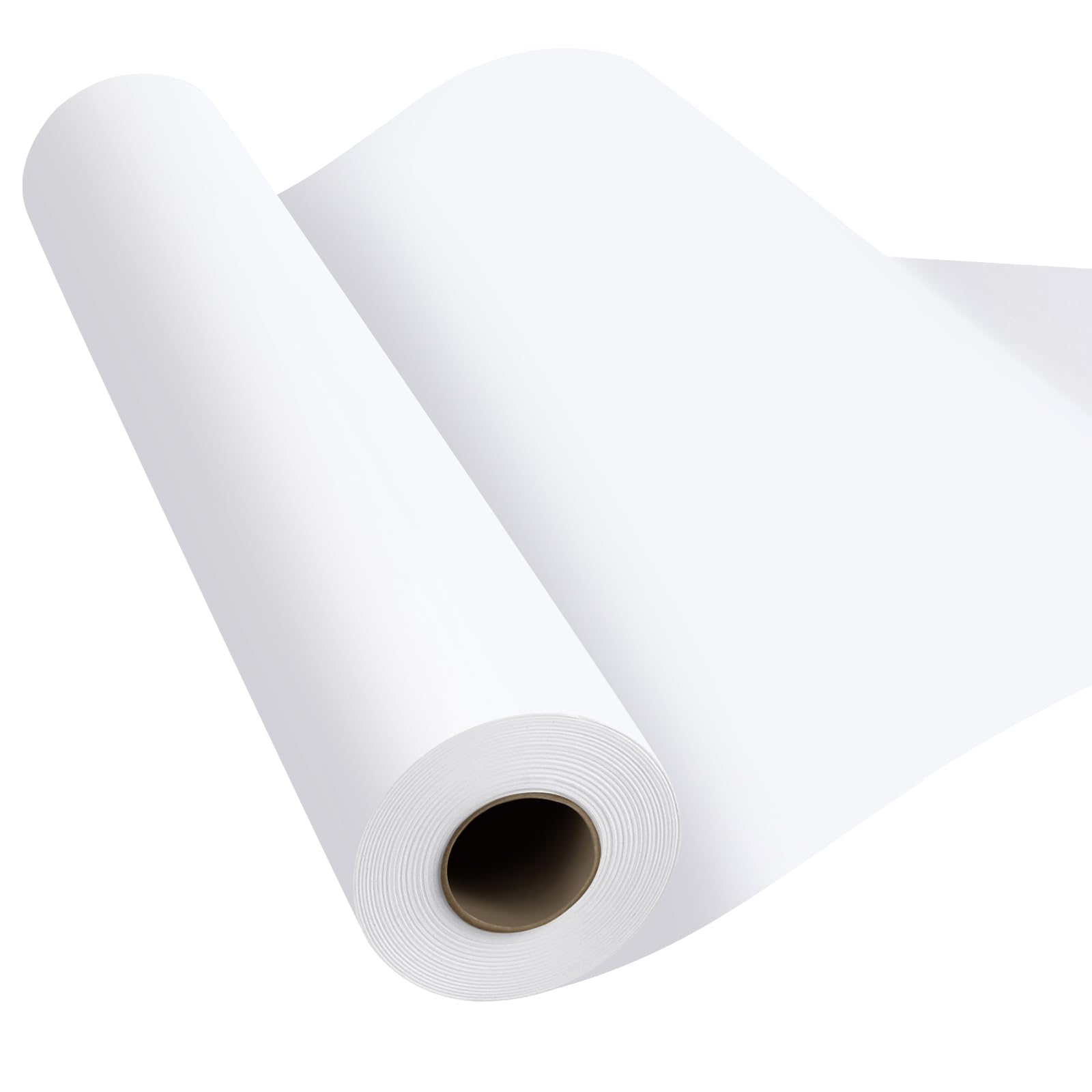 Phinus Craft Paper Roll 15''×1200'', Industrial-Grade Kraft Paper Roll, White Easel Paper Roll for Kids for Moving, Gift Wrapping, Wall Art, Table Runner, Floor Covering, Packing, Bulletin Board Paper