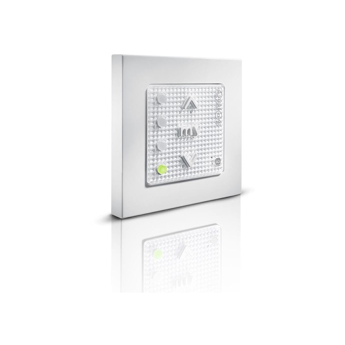 somfy Smoove Origin 4 io Funk-Wandsender mit Drucktasten, Transparent (1870958)