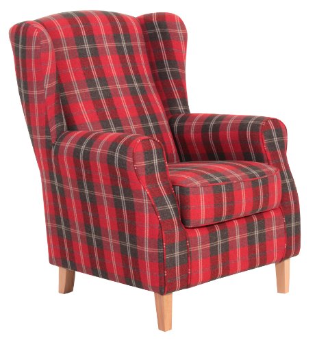 Max Winzer Sessel Lione | Mit Flachgewebe in Rot