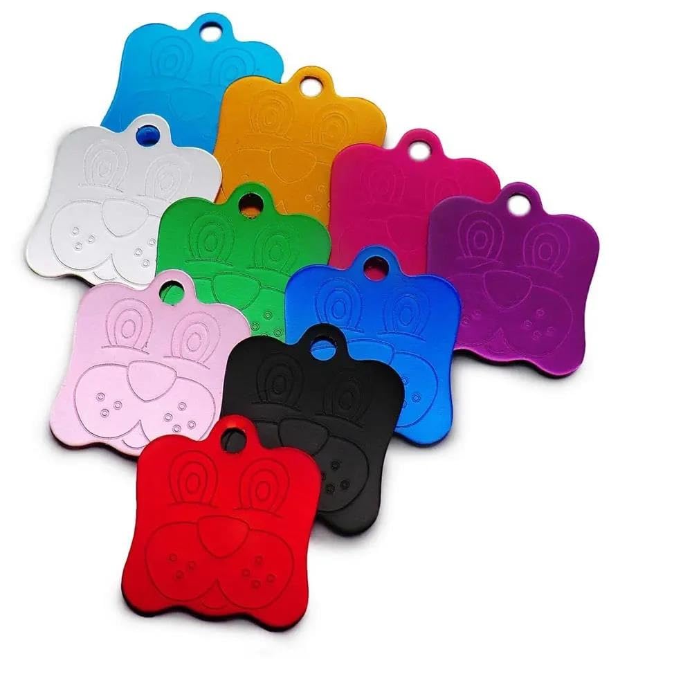 100 Pezzi Etichette Identificative Vuote Per Animali Domestici Etichette Fai Da Te Incise Per Cani E Gatti Etichette Personalizzate Per Animali Domestici Targhetta Identificativa In Alluminio P