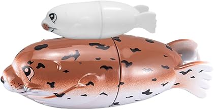 Electric Seal Bath Toy – Waterproof Mother & Baby Swimming Marine Animal for Bathtub & Pool, Lovely Water Play Set, Fun Baby Shower & Toddler Gift (Mother & Child Seal)