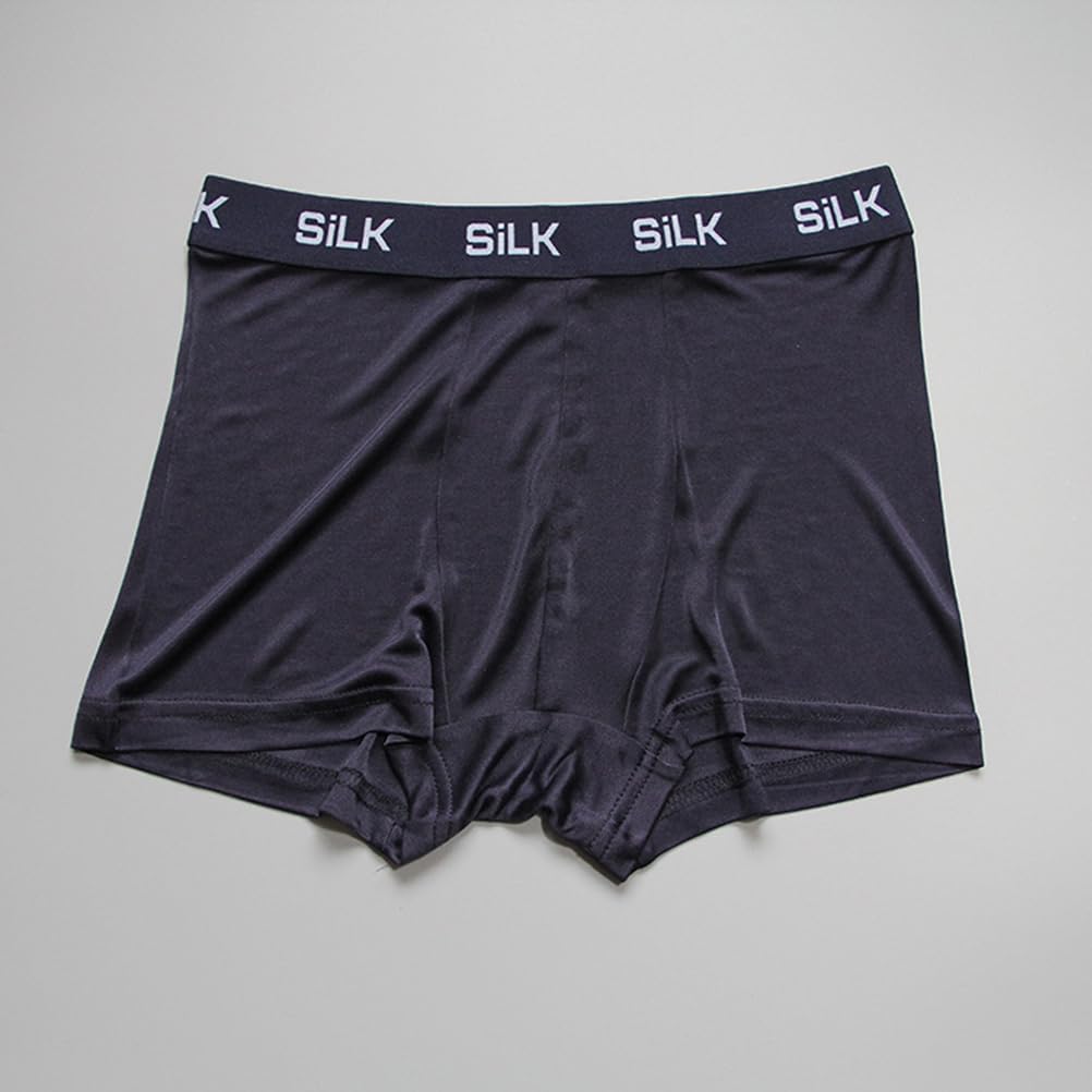 GAOGAO Real Mulberry Silk Mens Intimates Underwear Breathable and Smooth Men's Boxer Briefs