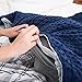 Sonno Zona Weighted Blanket Adult Size - Blanket with Cover Included - Navy 48x72 inches 10 Pound - Blankets Made from Relaxation Sleep Fabric for Natural Calm