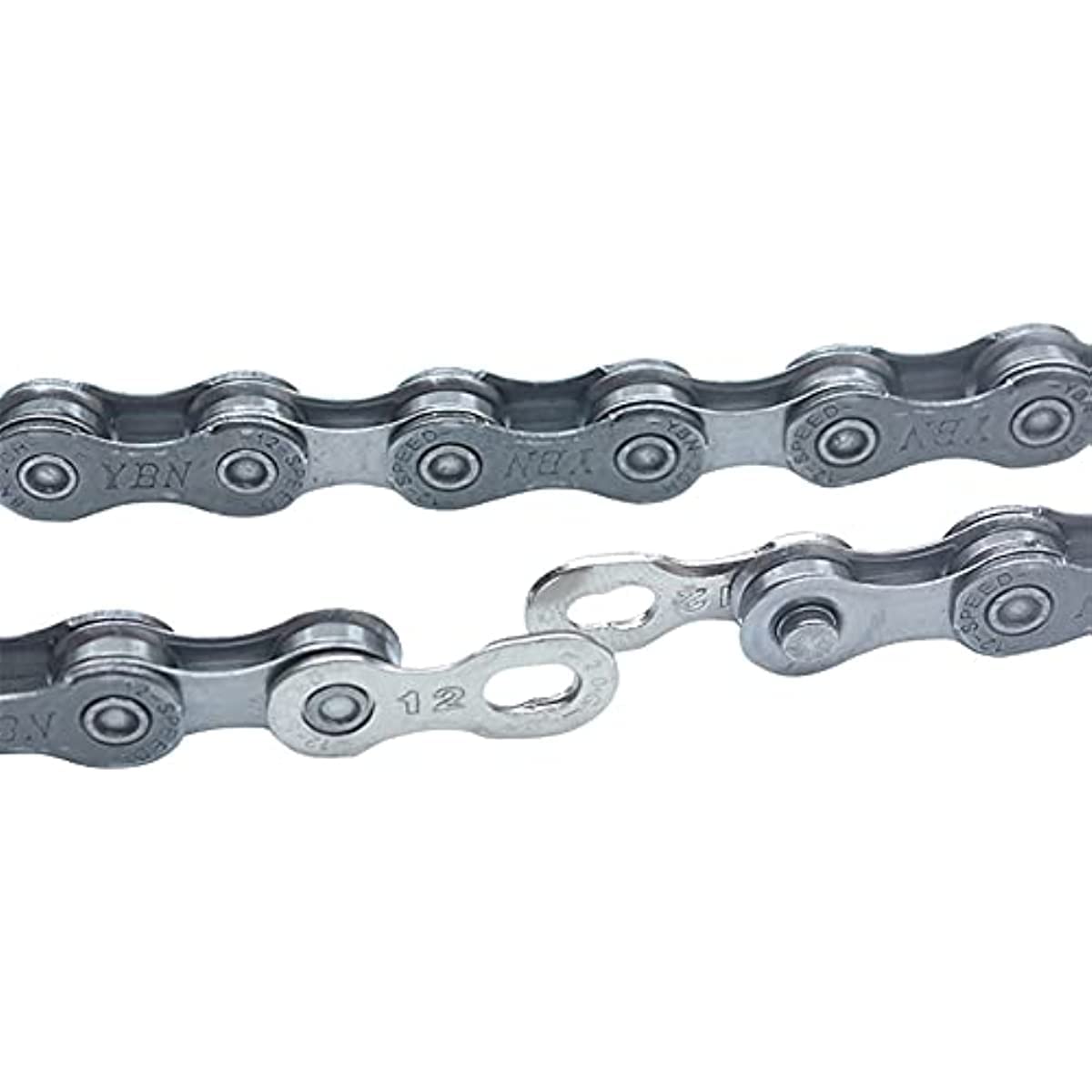 Catena di biciclette a 12 velocità, catena di biciclette leggera, catene di biciclette di ricambio, 1/2 x 11/128 pollici,126 link,per strada e mountain bike,resistenti all'usura