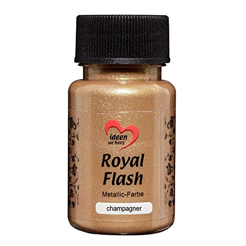 ideen mit herz Royal Flash | peinture métallique acrylique | brillance métallique, avec de fines particules de paillettes | séchage rapide | à base d'eau |...
