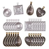 Algopix Similar Product 8 - Glarks 48Pieces 4 Styles Pendant Trays