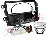 kit montaje radio fm Color: negro Kit de Montaje Marco Adaptador autoradio 1 DIN Dacia Duster sandero Negro
