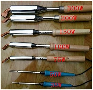 Soldering Externally heated soldering iron wood handle copper elbow high power electric iron 35/50/75/100/150/200 / 300W - (Power: 100W electric iron)