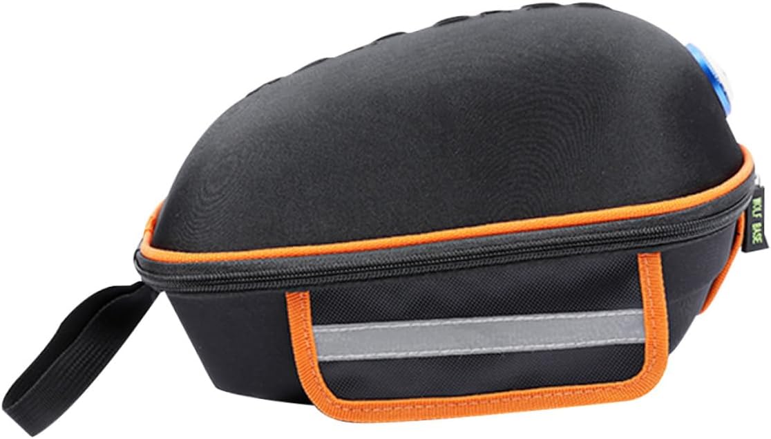 1pc Backseat Shelf Bag for Bikes Large Capacity Tail Bag Reflective Strip Quick Release Design for Easy Installation and Hard Shell Riding Pouch