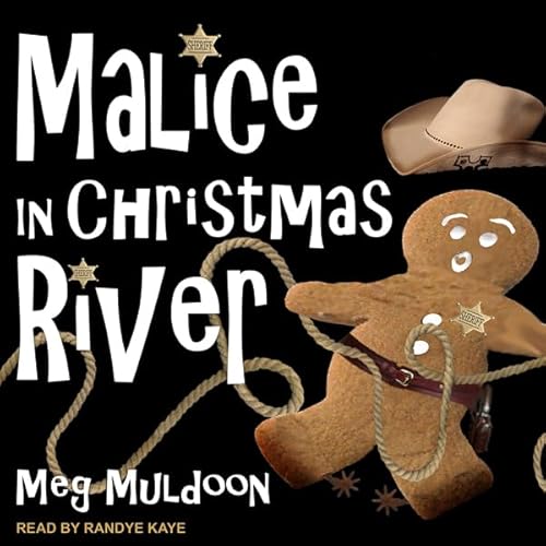 Diseño de la portada del título Malice in Christmas River