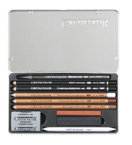 Cretacolor Artino Basic Drawing Set kit fusain et crayon graphite beaux-arts - 3
