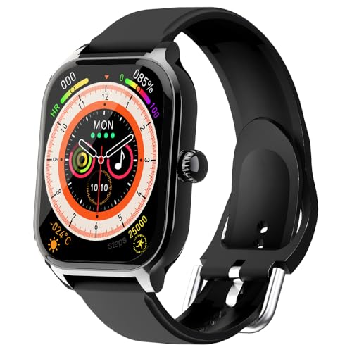 Aysoi Smart Watch for Men Women with Bluetooth Calling, Fitness Tracker, Heart Rate and Sleep Monitor, Magnetic Charging, Extra Long Battery Life, Large HD Screen, Multi-Language Support