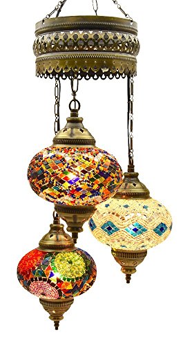 Lustre mosaïque, lampe turque, lanterne marocaine