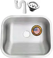 Tanque Inox Lavanderia 50X40x23 Fosco Acetinado - Sobrepor E Embutir + Válvula + SiFão