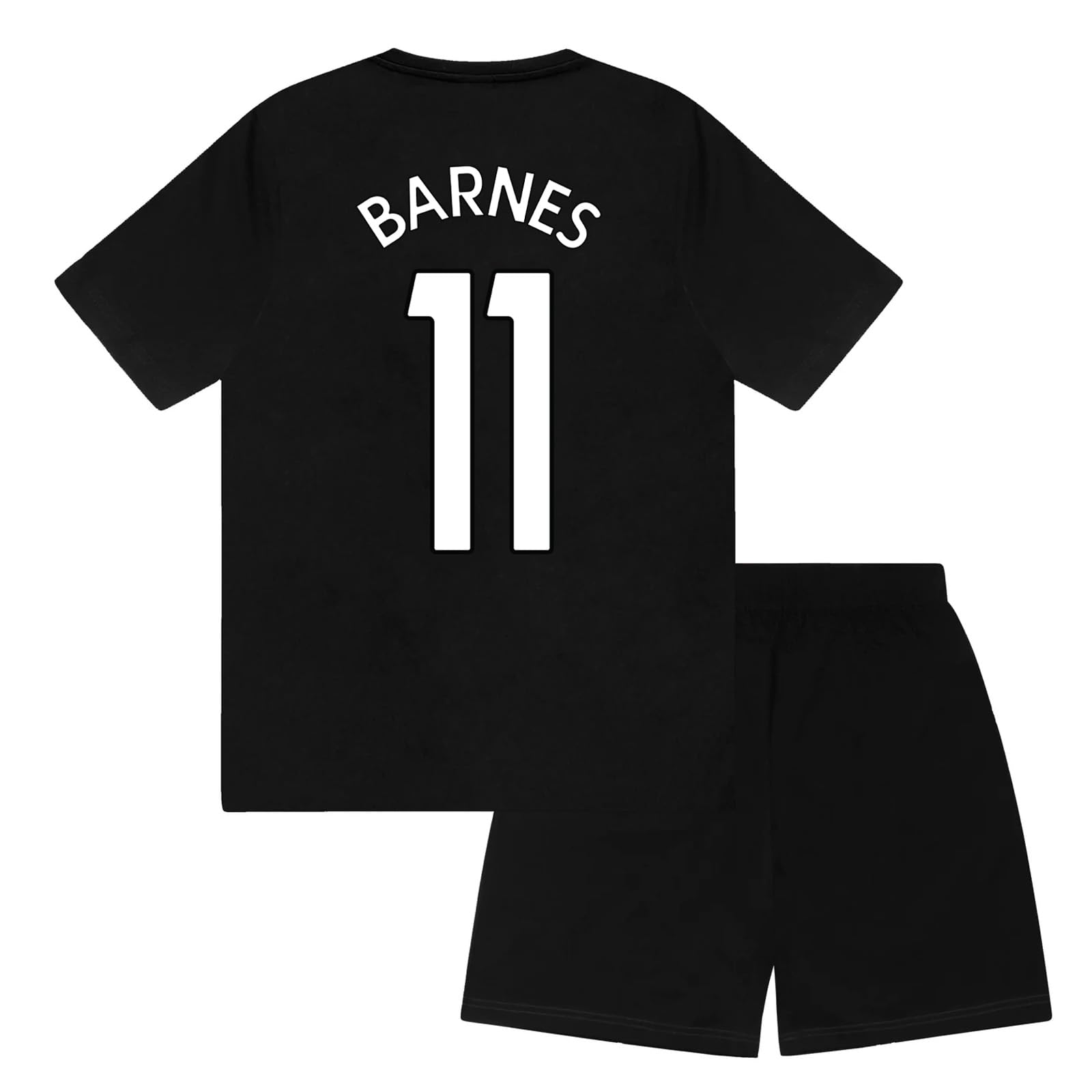 Newcastle United Boys Black Barnes Fc Barnes 11 Short Pyjamas Black 10-11 Years