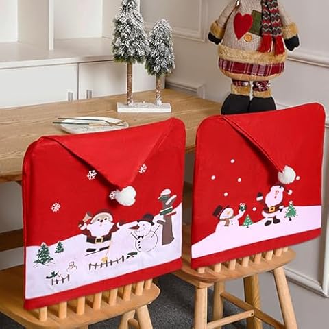 Housses de chaise de Noël ZPQAODI Cover