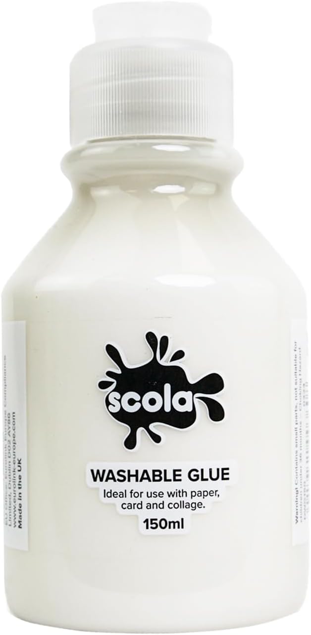 Washable PVA Kids Glue, 150ml, School Supplies, Art and Crafts Projects, Children's Craft Projects, For Kids