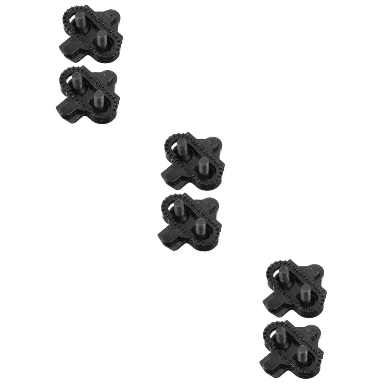 Yardwe 3pairs Bike Pedal Cleats for Cycling Durable Multi-Directional Release Easy Installation Compatible Various Shoes for Road and Mountain Biking