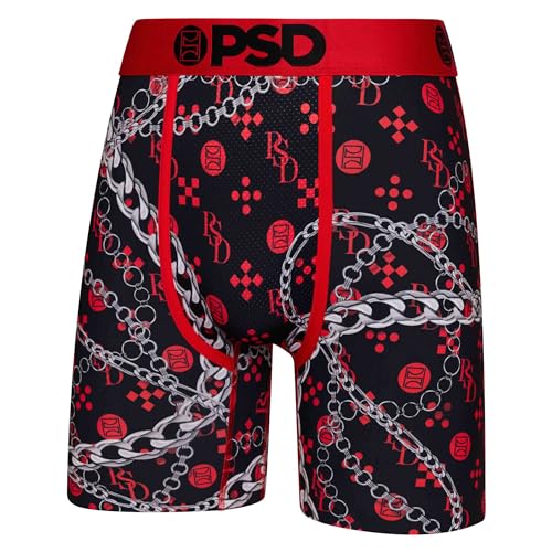 PSD Men's Boxer Briefs - Monogram Luxe 3 Pack, 7 Inch Inseam, Stretchy Moisture-Wicking Boxer Briefs for Men Pack, Medium4