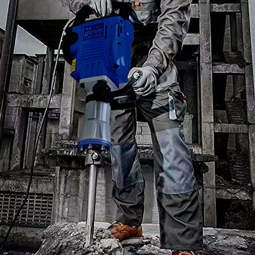 Abbruchhammer HD125, 1700 W, 65 J, Sechskant Aufnahme, Zubehör Meisselhammer Stemmhammer Und Metall-Transportkoffer – Bild 3