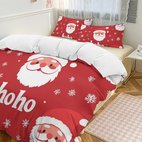Juego de cama navideño de microfibra de 3 piezas con fundas para niños 3