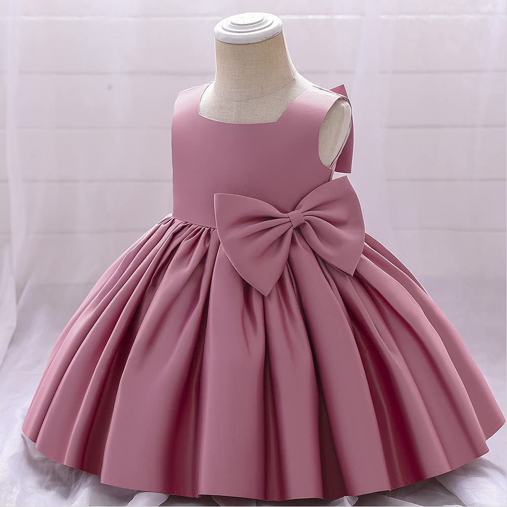 IBAKOM - Vestido de fiesta de cumpleaños, formal, boda, bautizo, dama de honor, comunión, vestido de comunión