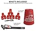 Speed Stacks | Official Sport Stacking Set, Red - 12 Cups and Holding stem | Top Grade Materials, Low Friction | WSSA Approved
